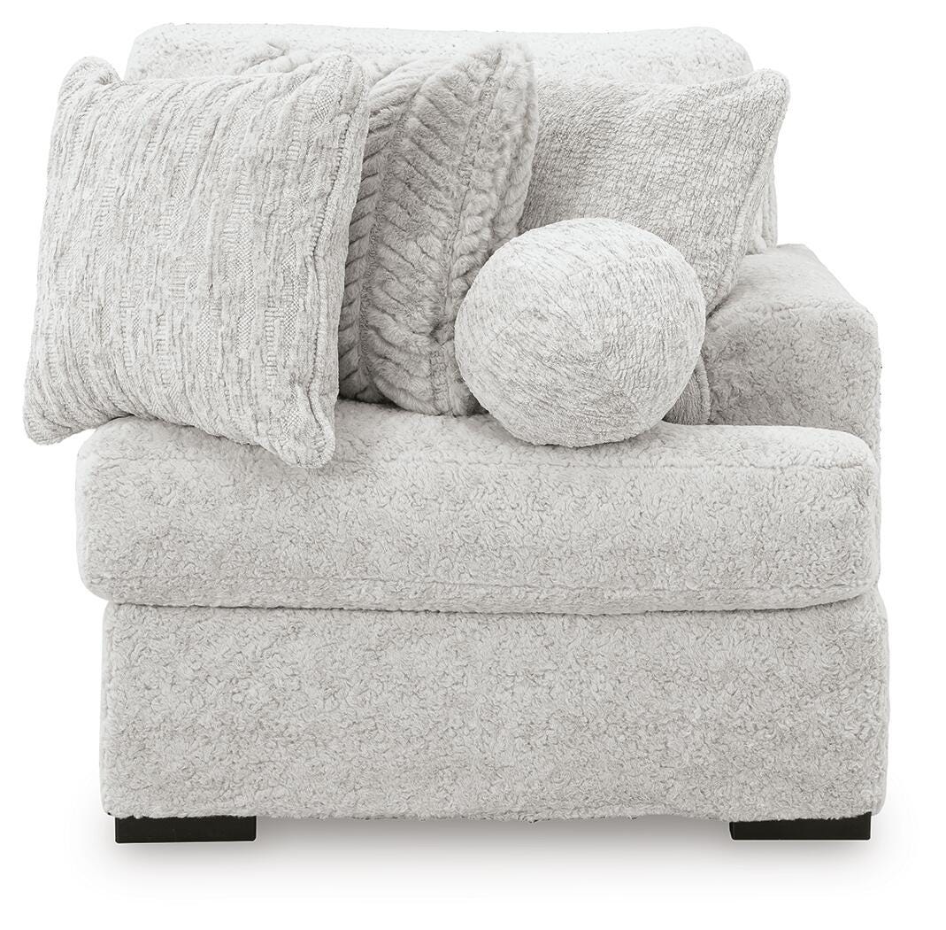 Cuddle Plush Arctic 3-Piece Sectional, Chair and Ottoman (Online Special Price)
