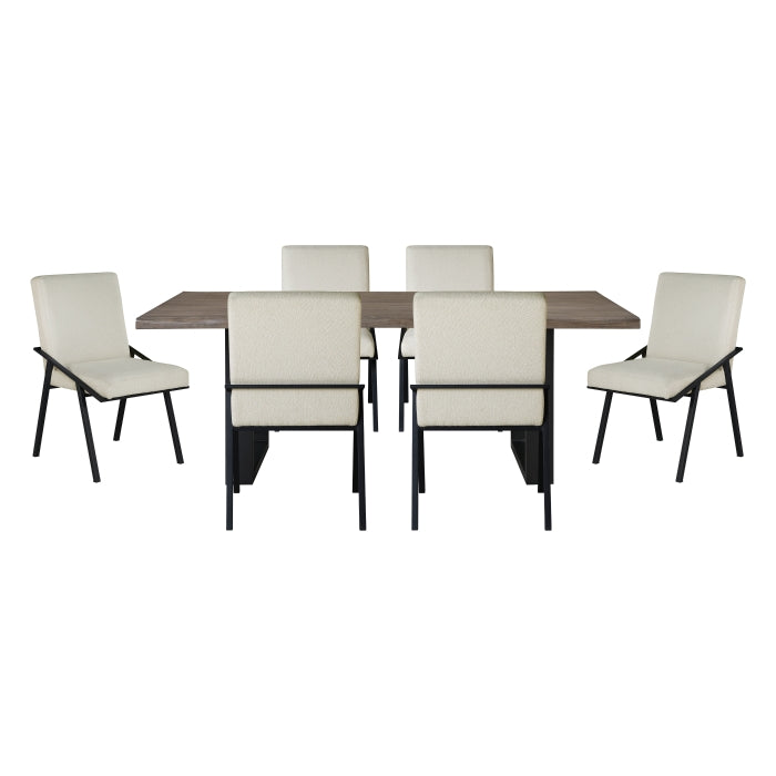 Rochelle Silver 7pc Dining Set