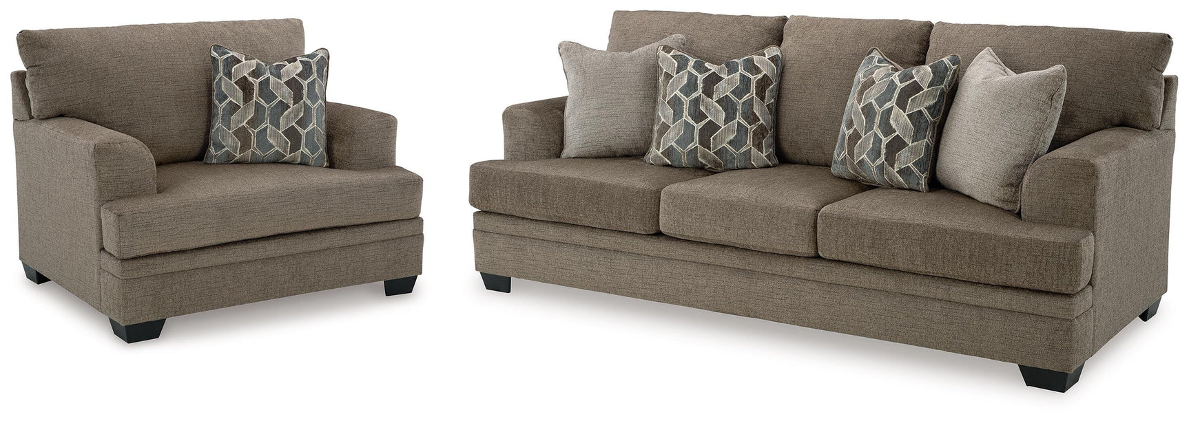Stonemeade Nutmeg Sofa and Oversized Chair
