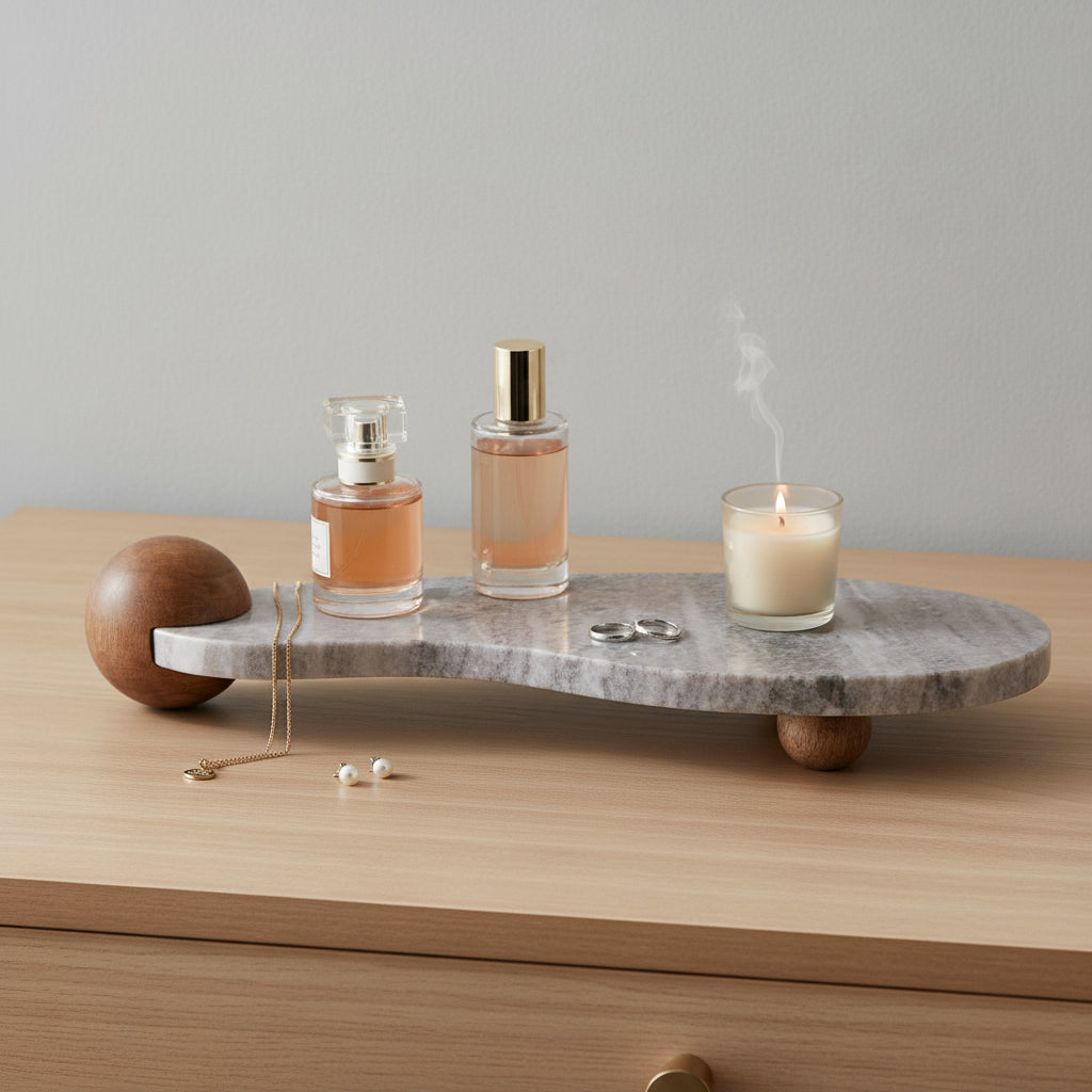 Greysonwood Tan/Brown/Ivory Tray