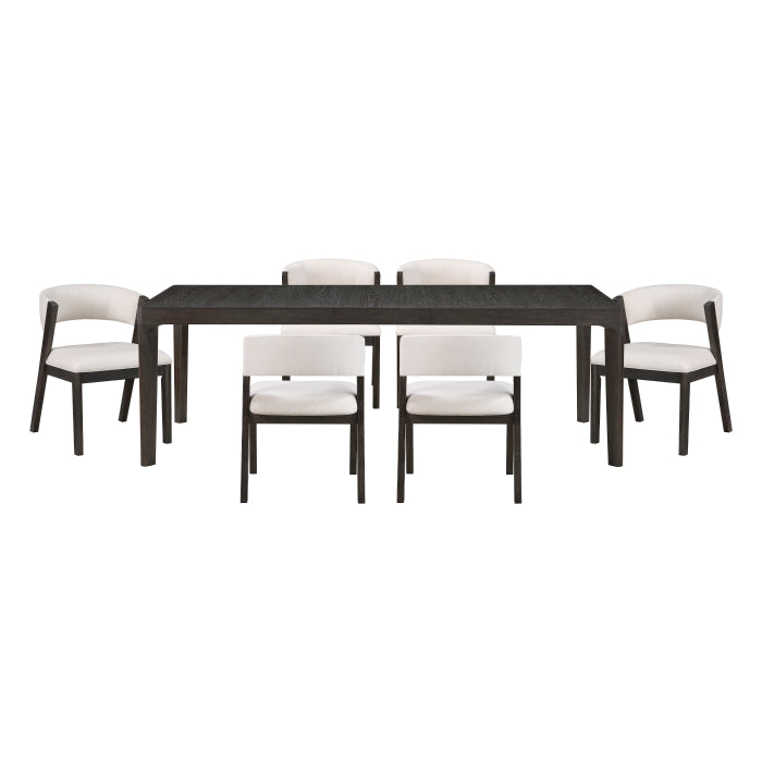 Soma Black/White 7pc Dining Set