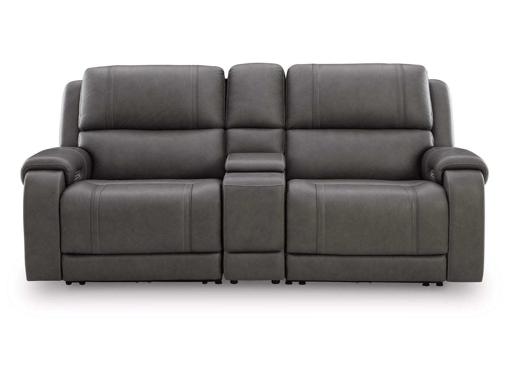5Z - Pittson Anchor 3-Piece Power Reclining Sectional Loveseat with Console - Ornate Home