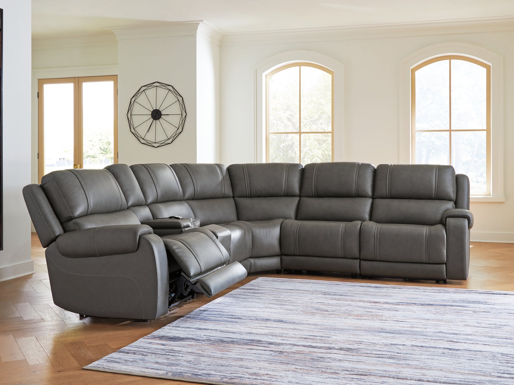 5Z - Pittson Anchor 6-Piece Power Reclining Sectional - Ornate Home