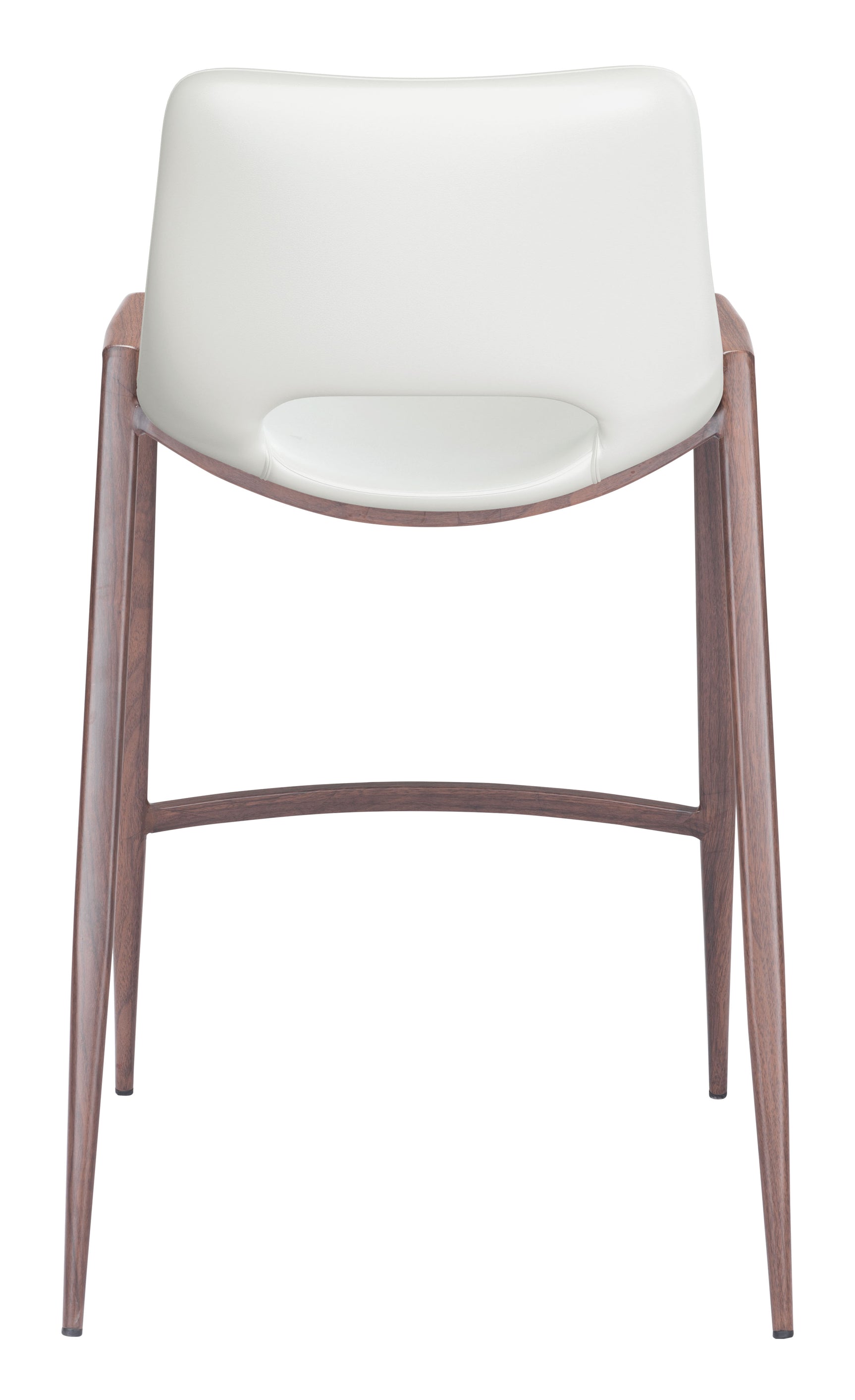 Desi White & Walnut Counter Stool (Set of 2)