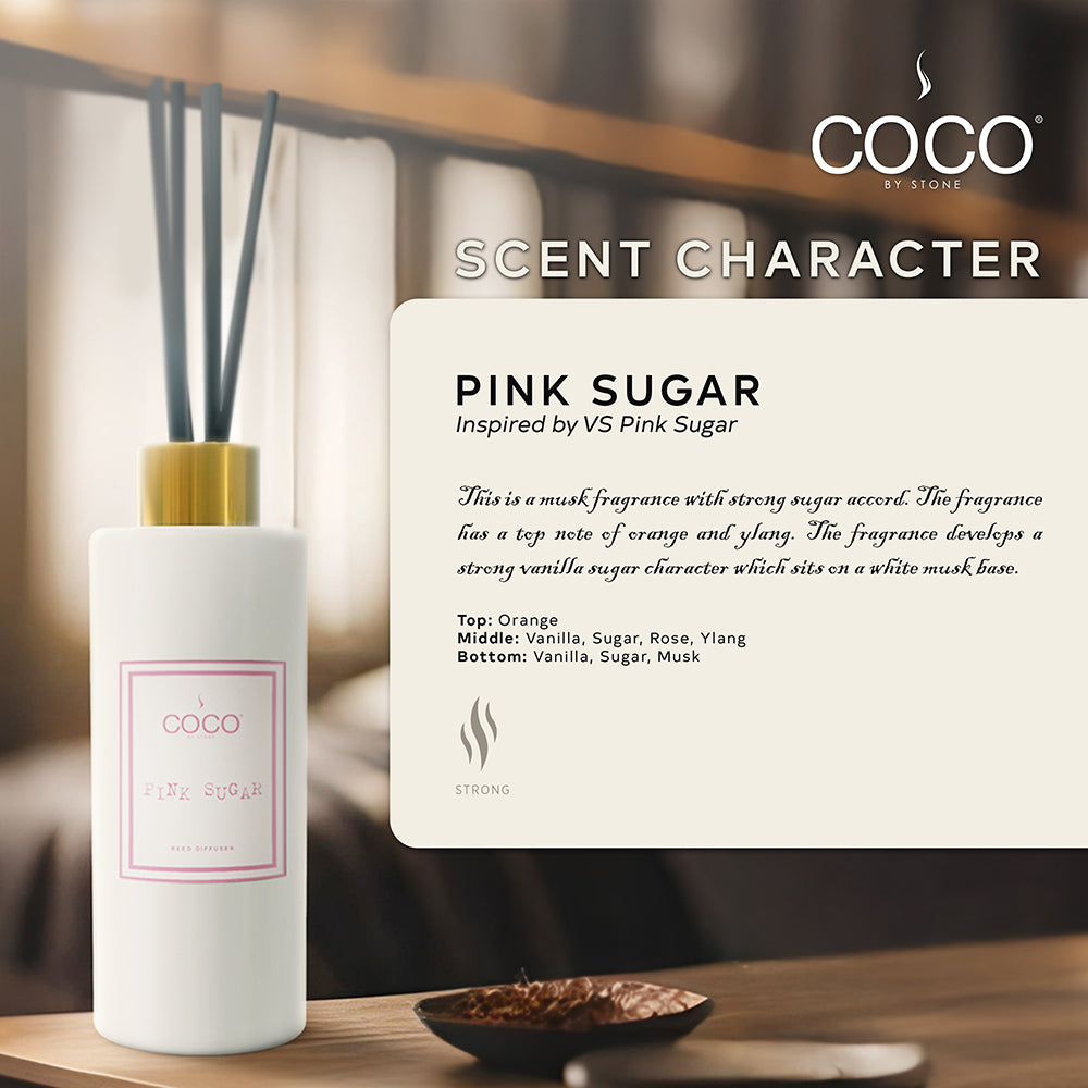 5oz Pink Sugar Reed Diffuser - Ornate Home