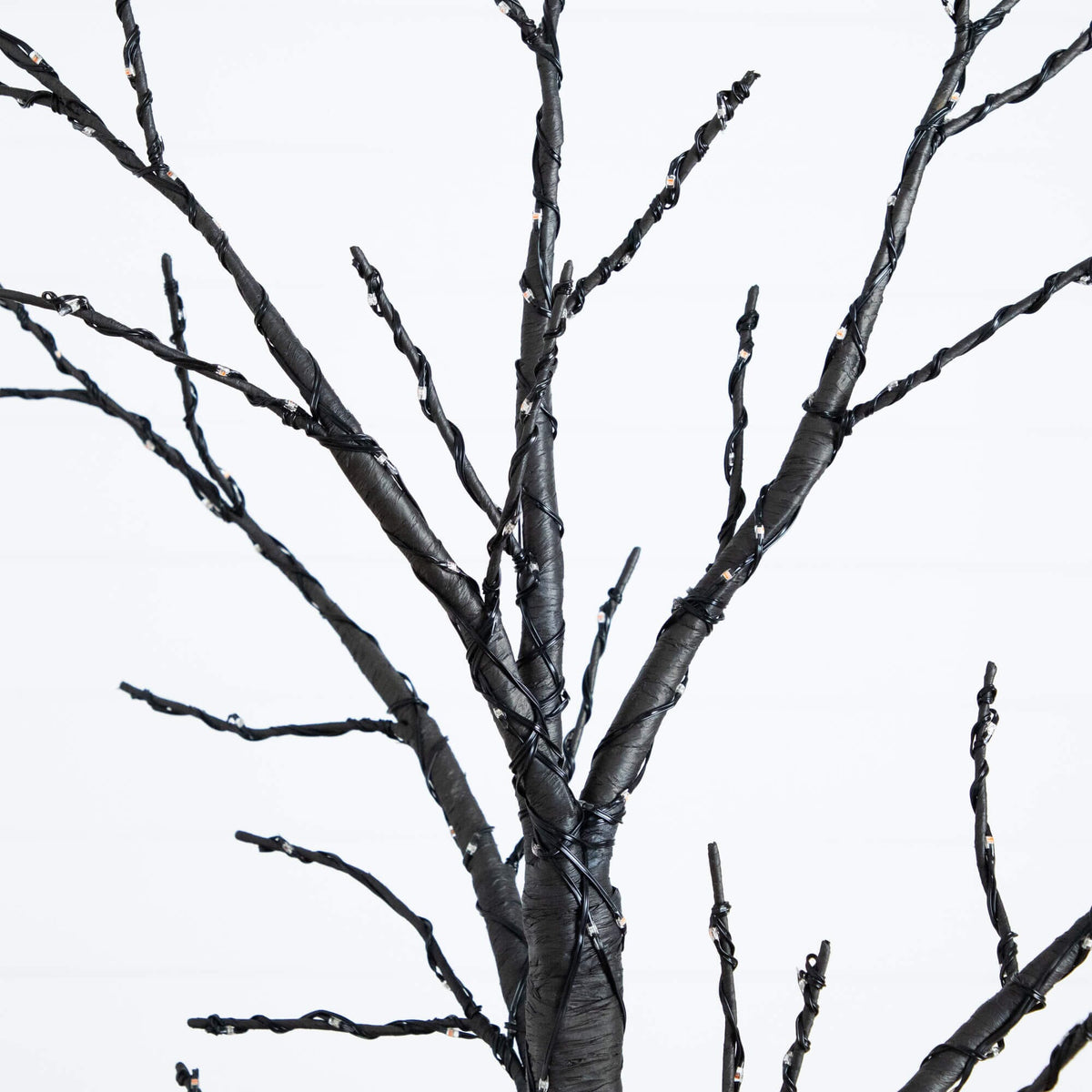 6' Pre-Lit Artificial Halloween Twig Tree with 480 Orange & Purple LED Lights
