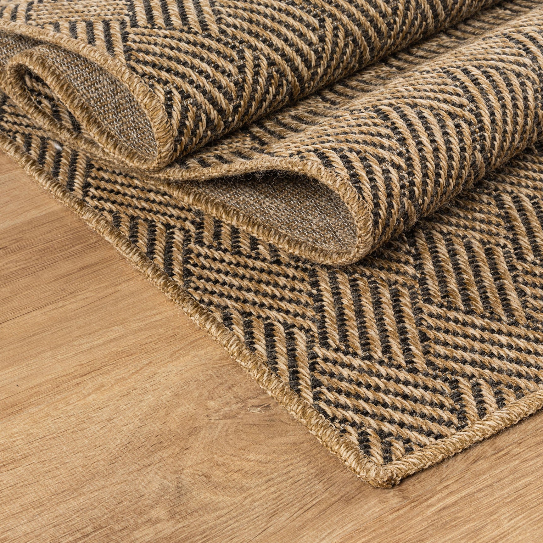 Woolen Natural Easy Jute-Look Rug | Indoor/Outdoor Washable