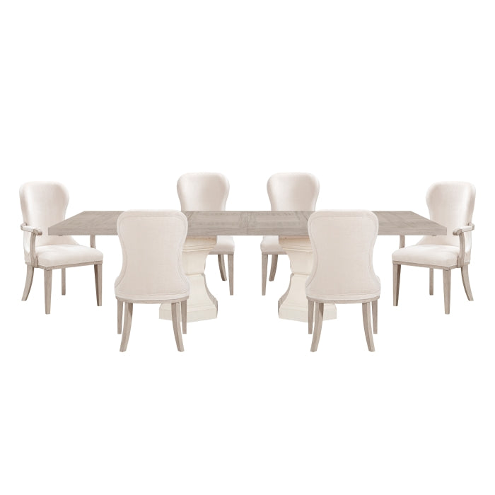 Lofton Beige 7pc Dining Set