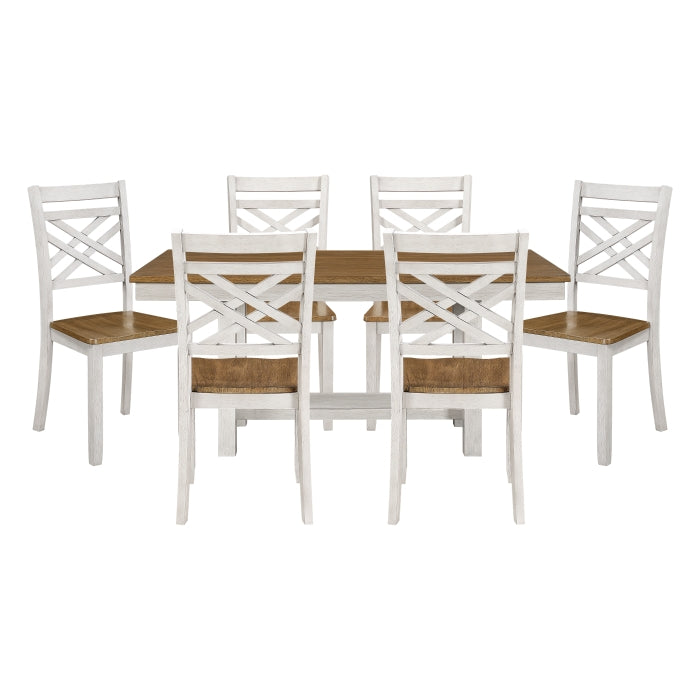 Tyler Beige 7pc Dining Set