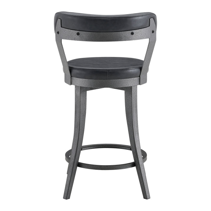 Foundry Black Swivel Counter Height Chair
