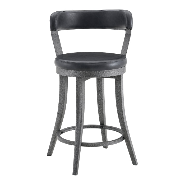 Foundry Black Swivel Counter Height Chair