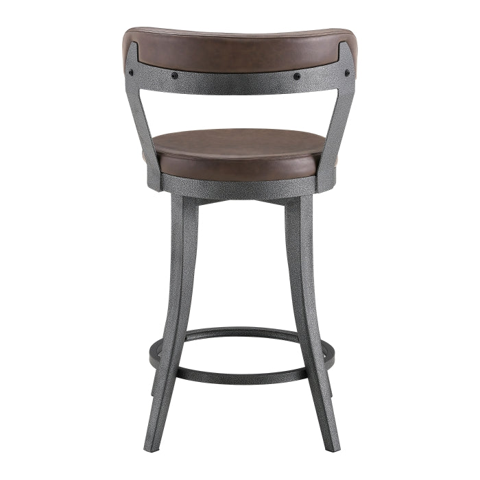 Foundry Brown Swivel Counter Height Chair