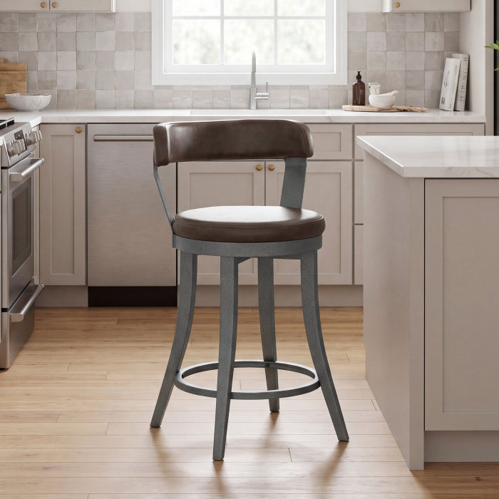 Foundry Brown Swivel Counter Height Chair
