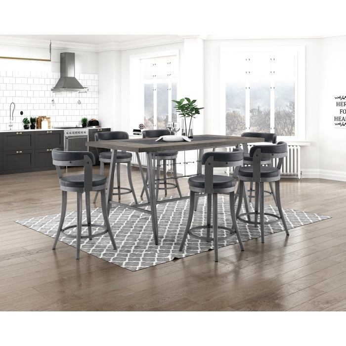 Foundry Black Swivel Counter Height Chair