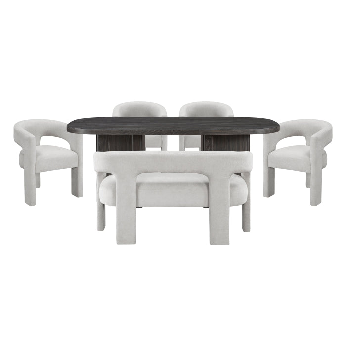 Marais White 5pc Dining Set