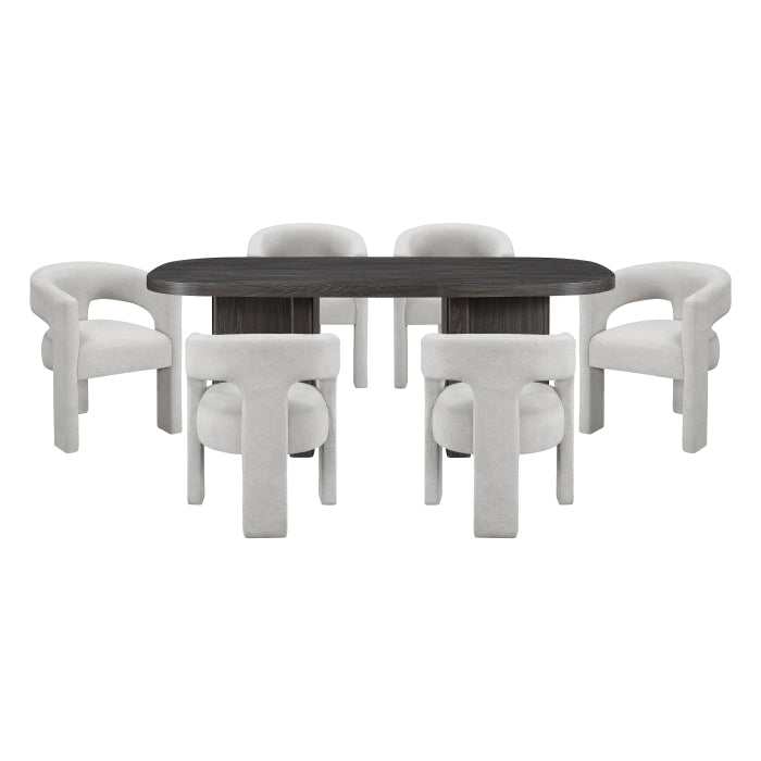 Marais White 6pc Dining Set