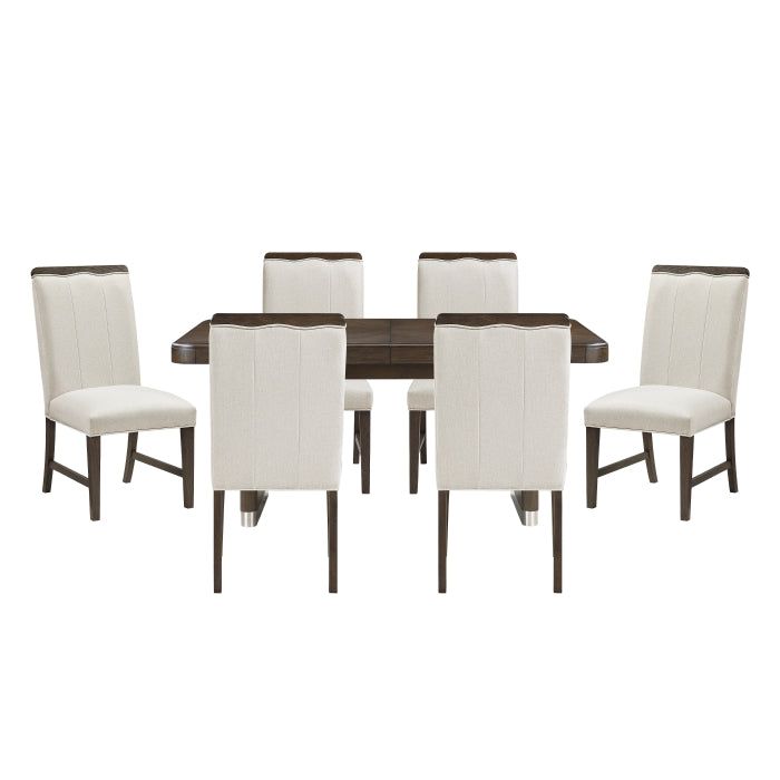 Clara Silver 7pc Dining Set