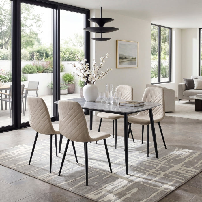 Metropolitan White Side Chair
