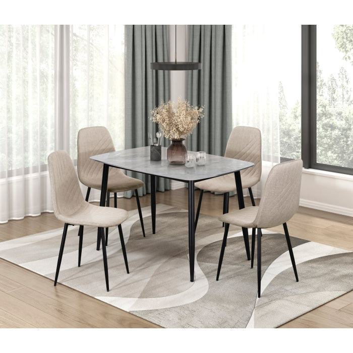 Metropolitan White Side Chair