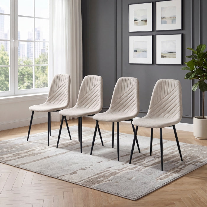 Metropolitan White Side Chair