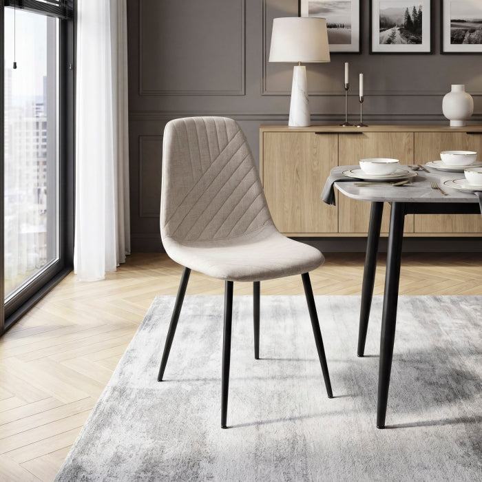 Metropolitan White Side Chair