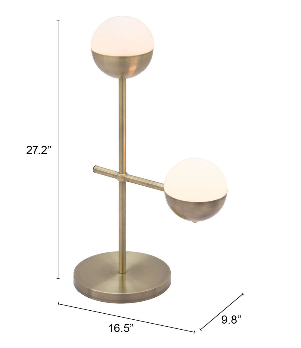 Waterloo White & Bronze Table Lamp