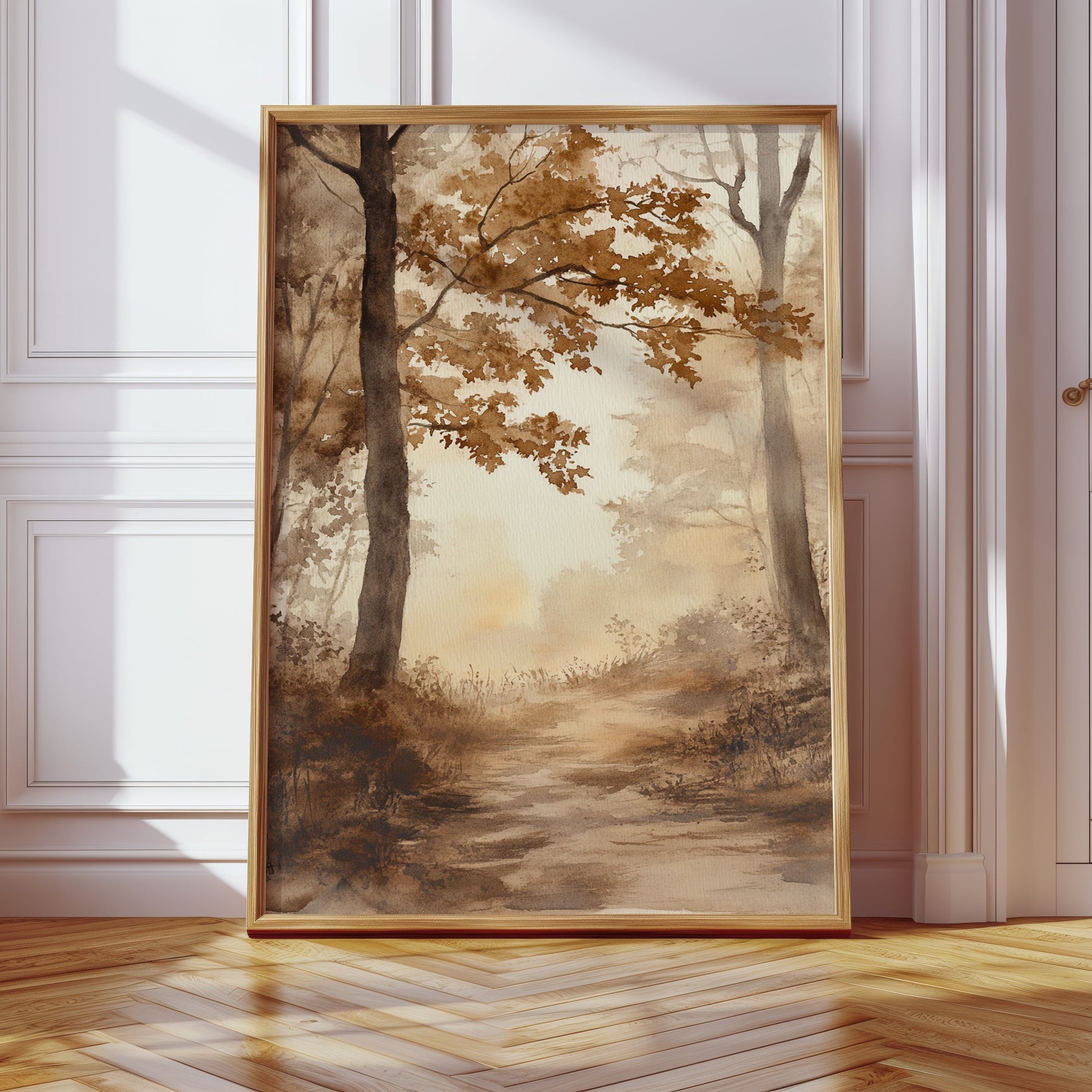 Pathways Through Golden Haze