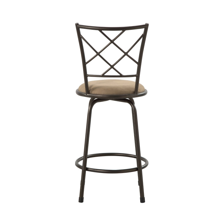 Nexus Brown 3-Piece Pack Convertible Swivel Counter/Pub Height Chair
