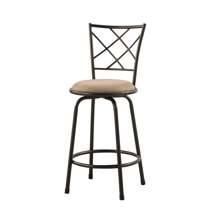 Nexus Brown 3-Piece Pack Convertible Swivel Counter/Pub Height Chair
