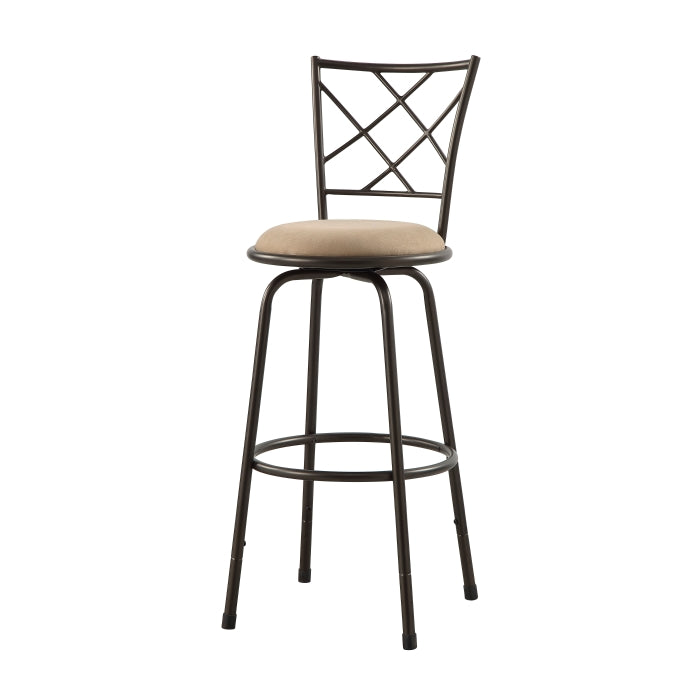 Nexus Brown 3-Piece Pack Convertible Swivel Counter/Pub Height Chair