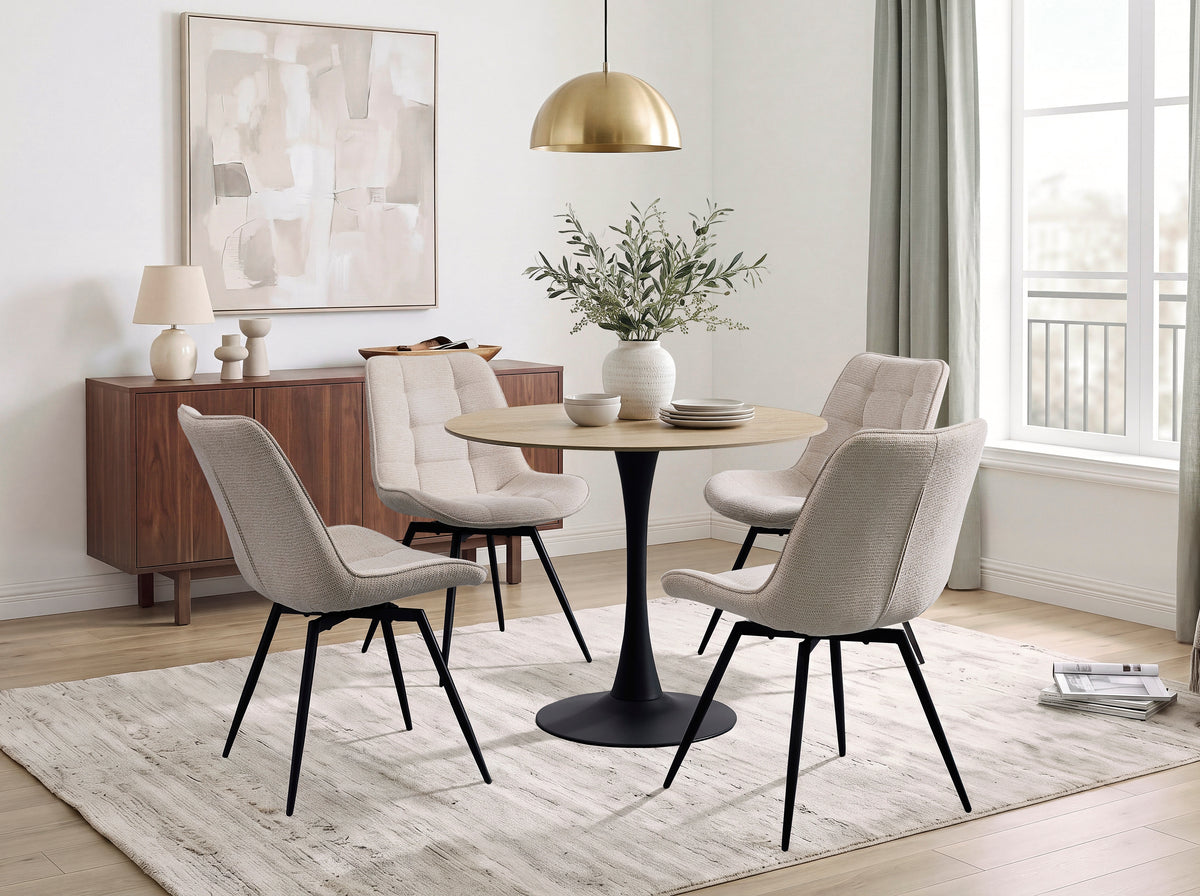 Tulipana Beige Side Chair (Set of 2)