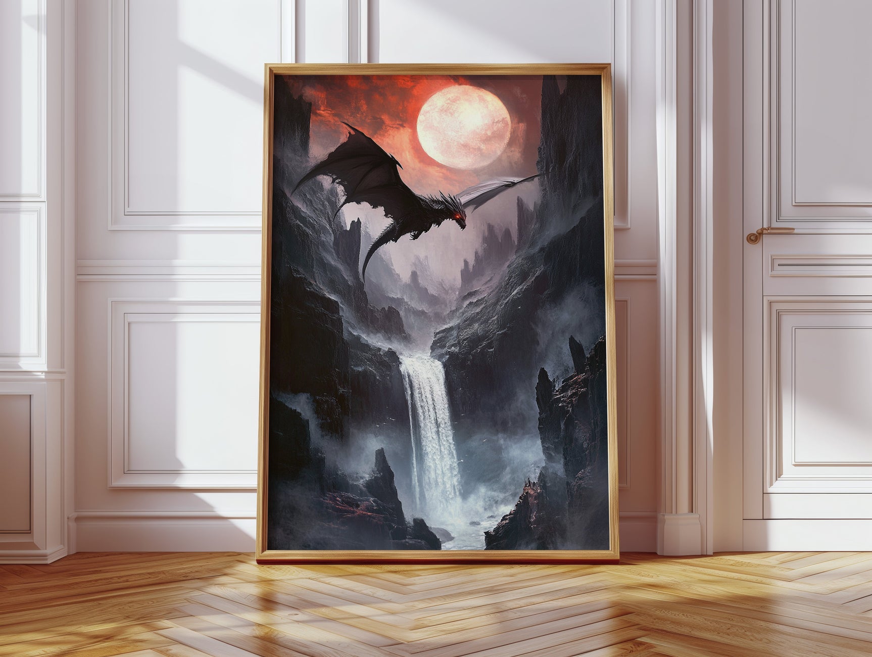 Beneath the Blood Moon's Flight