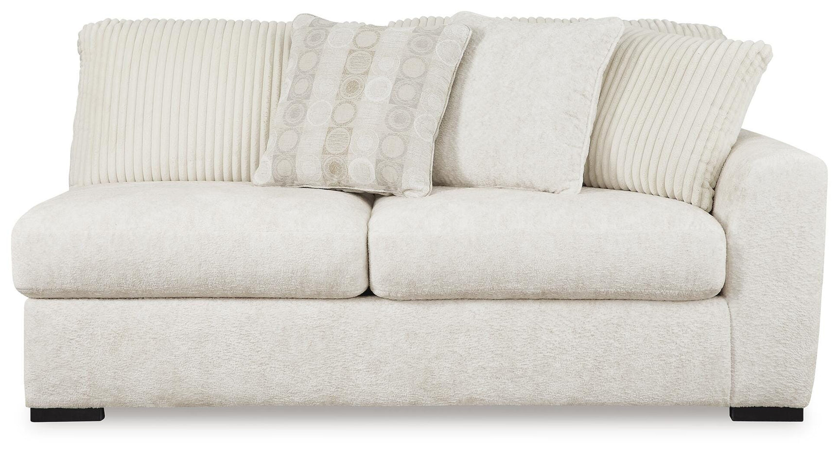 Chessington Ivory 3-Piece Sectional and Ottoman