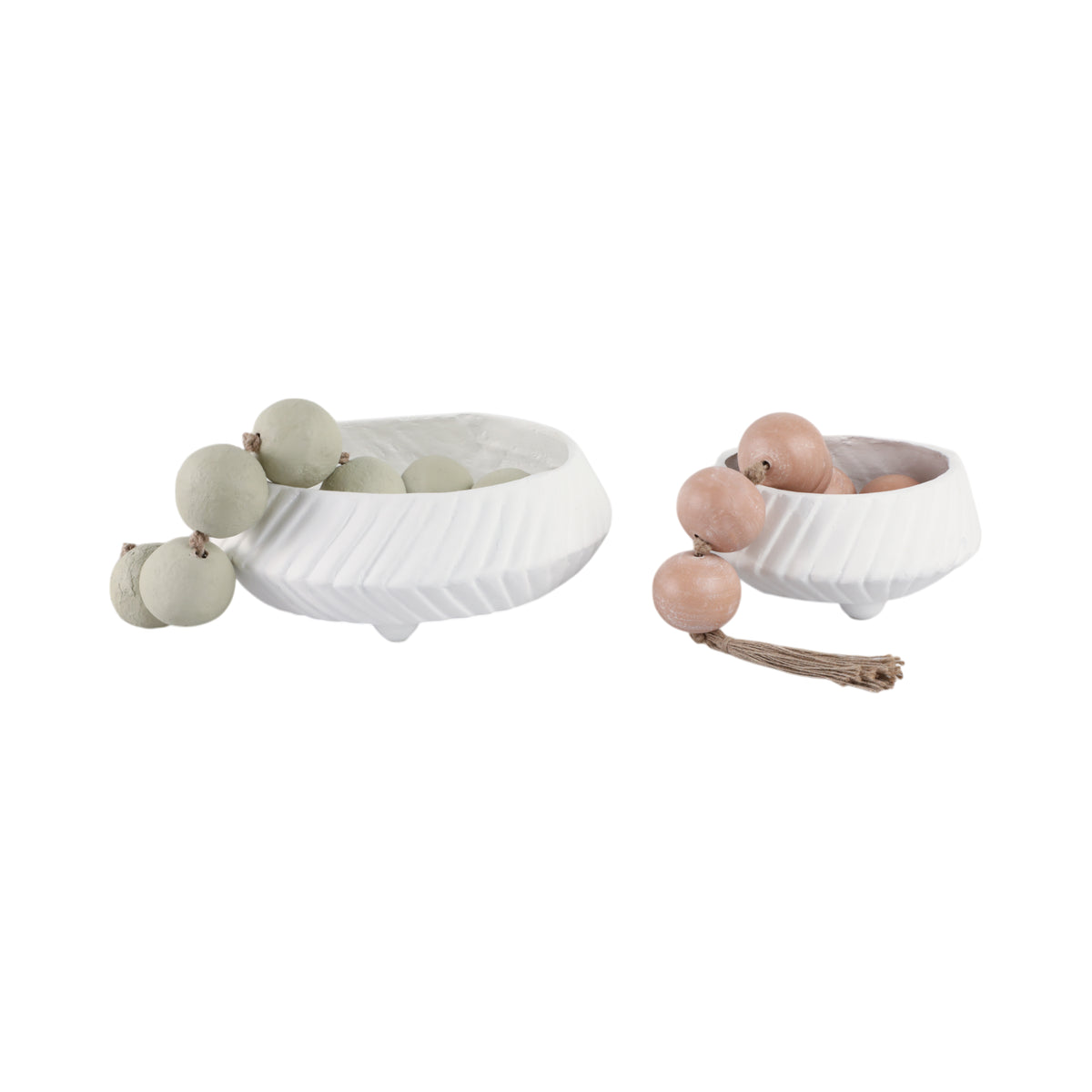 Gilbertrun White Bowls (Set of 2)