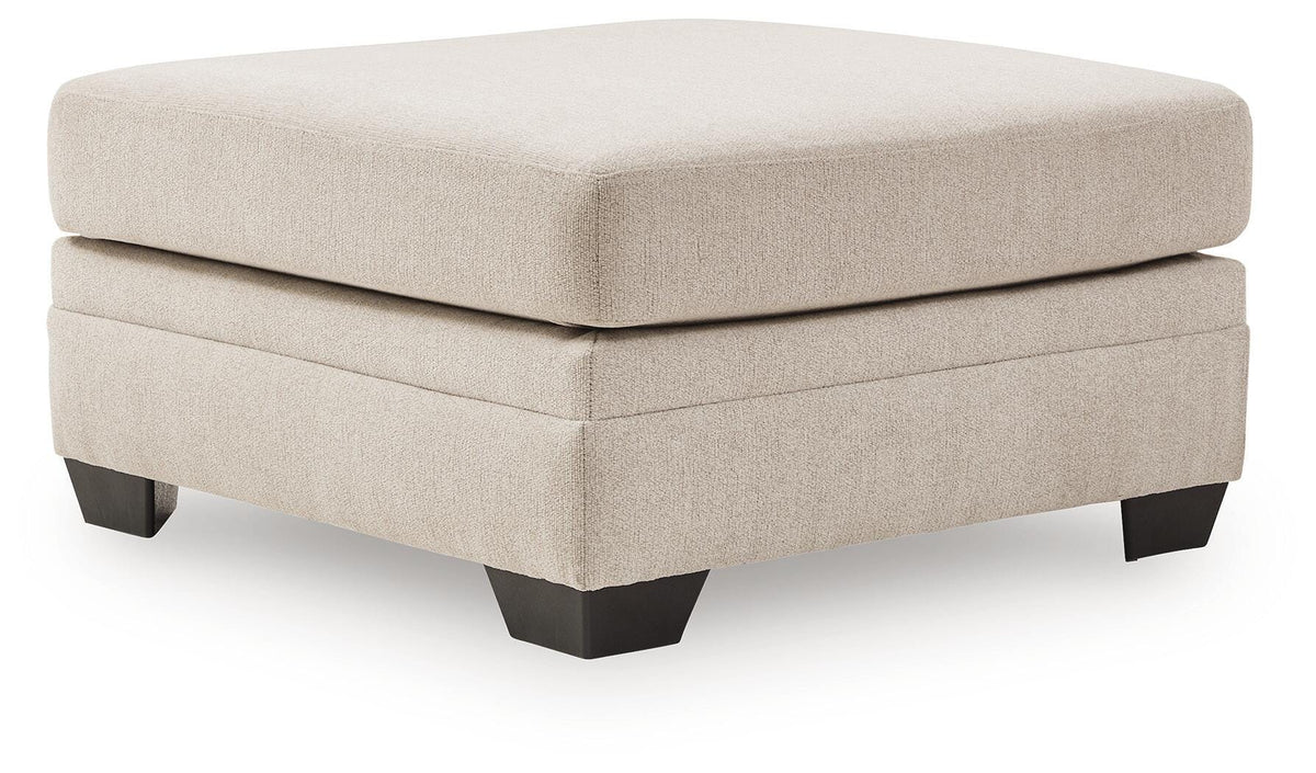 Mandi Point Marble Oversized Accent Ottoman