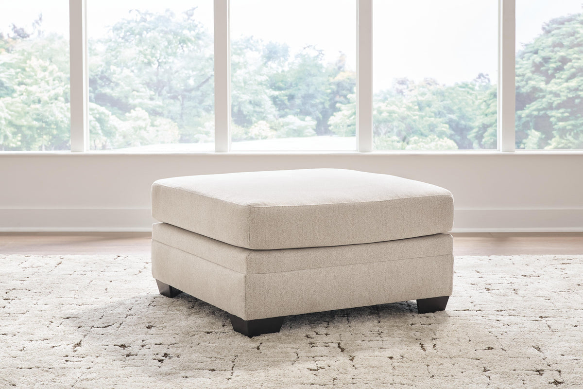 Mandi Point Marble Oversized Accent Ottoman (Online Special Price)