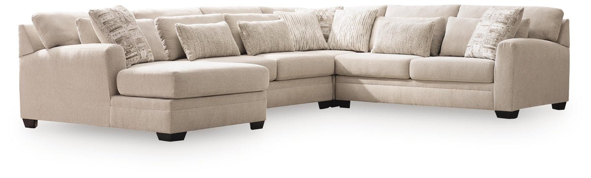 Mandi Point Marble 4-Piece Sectional with Left-Facing Chaise (Online Special Price)