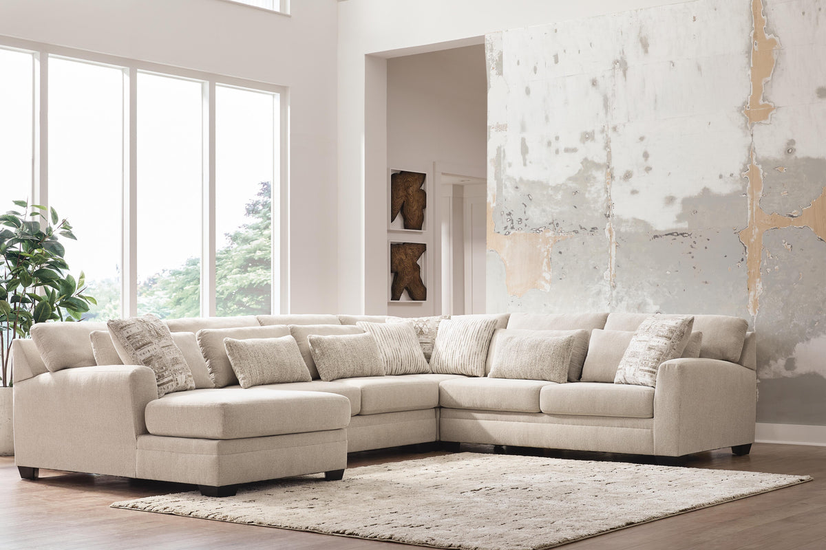 Mandi Point Marble 4-Piece Sectional with Left-Facing Chaise (Online Special Price)