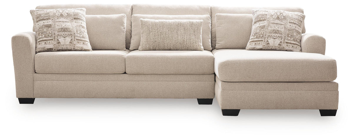 Mandi Point Marble 2-Piece Sectional Sofa Right-Facing Chaise