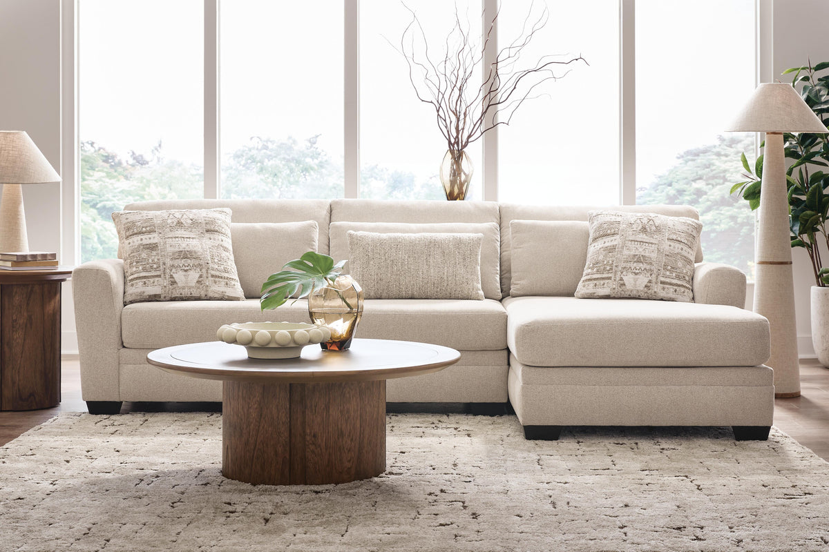 Mandi Point Marble 2-Piece Sectional Sofa Right-Facing Chaise