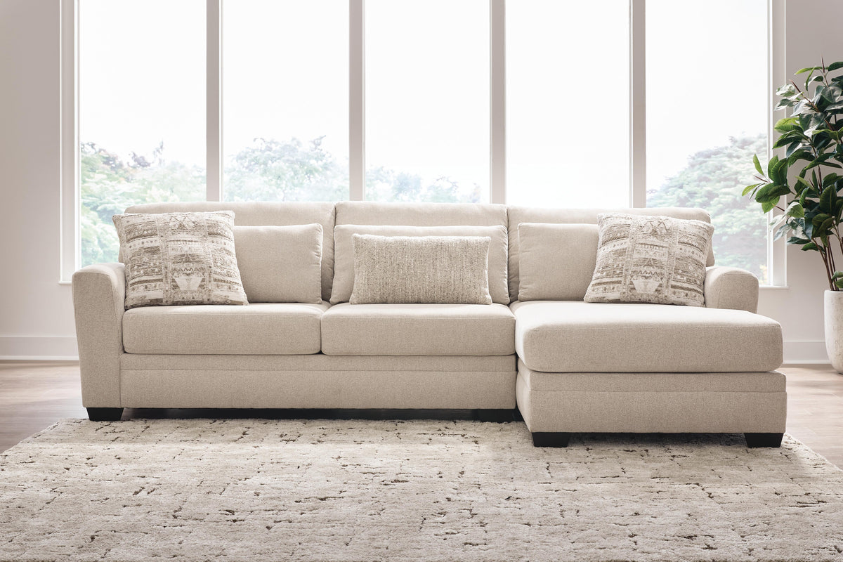 Mandi Point Marble 2-Piece Sectional Sofa Right-Facing Chaise