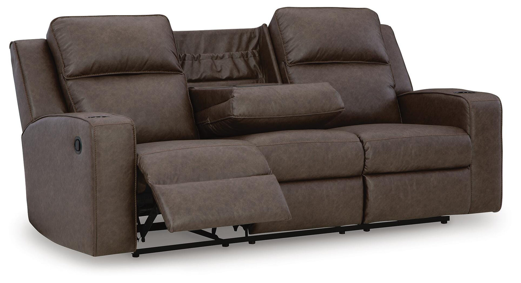 Lavenhorne Umber Reclining Sofa and Recliner
