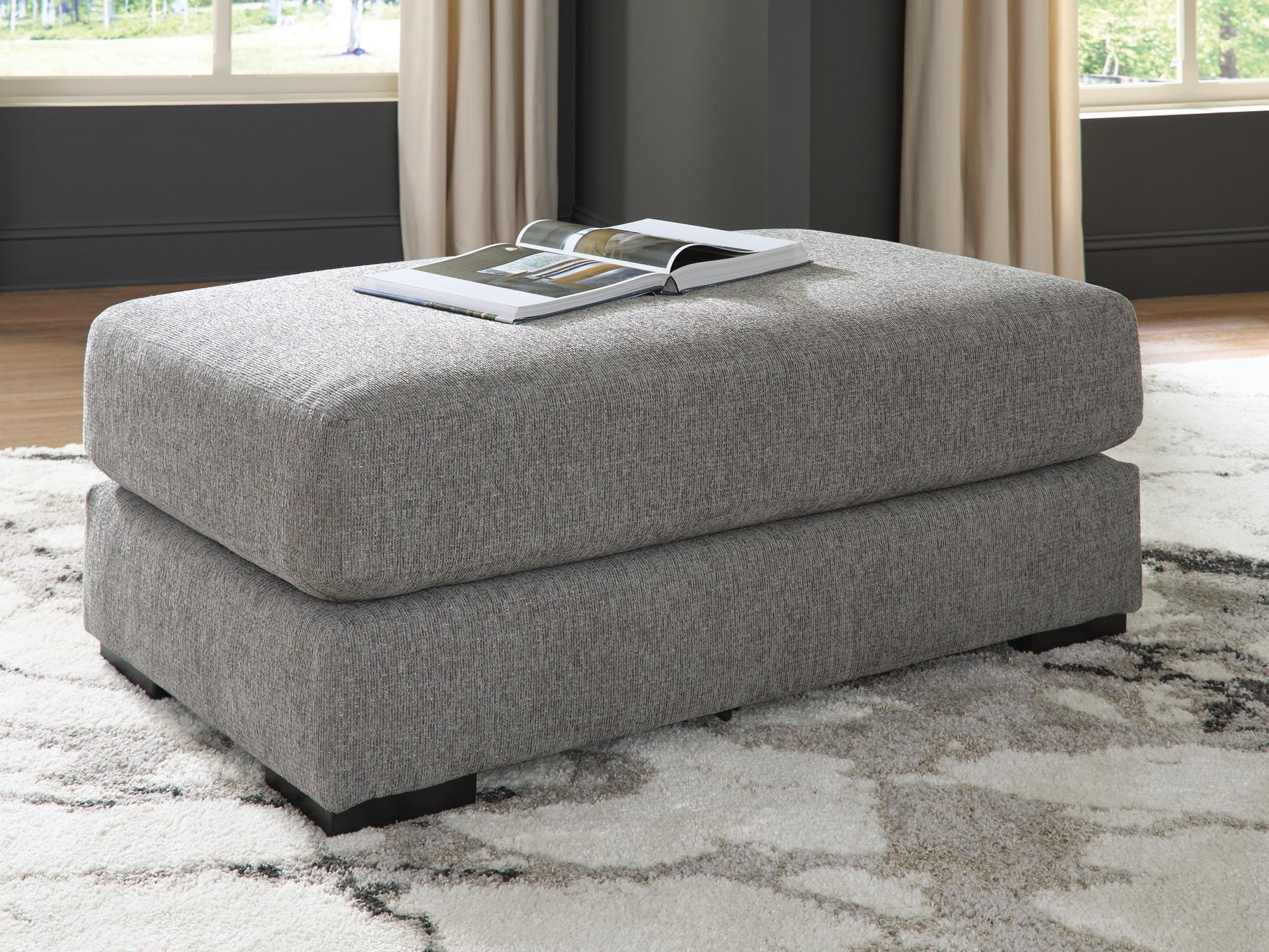 Creston Heights Smolder Oversized Accent Ottoman