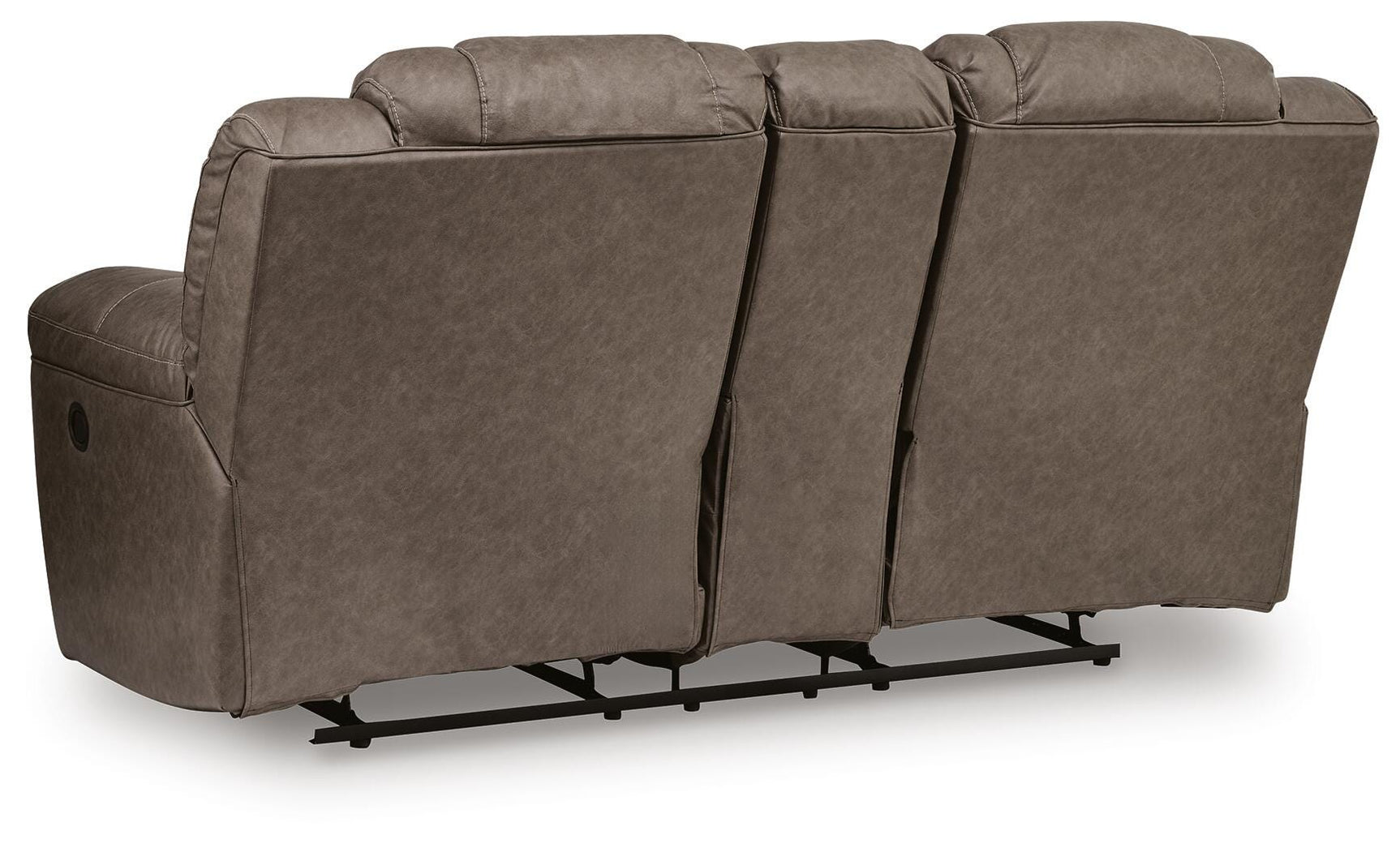 Knoxlee Driftwood Reclining Loveseat with Console