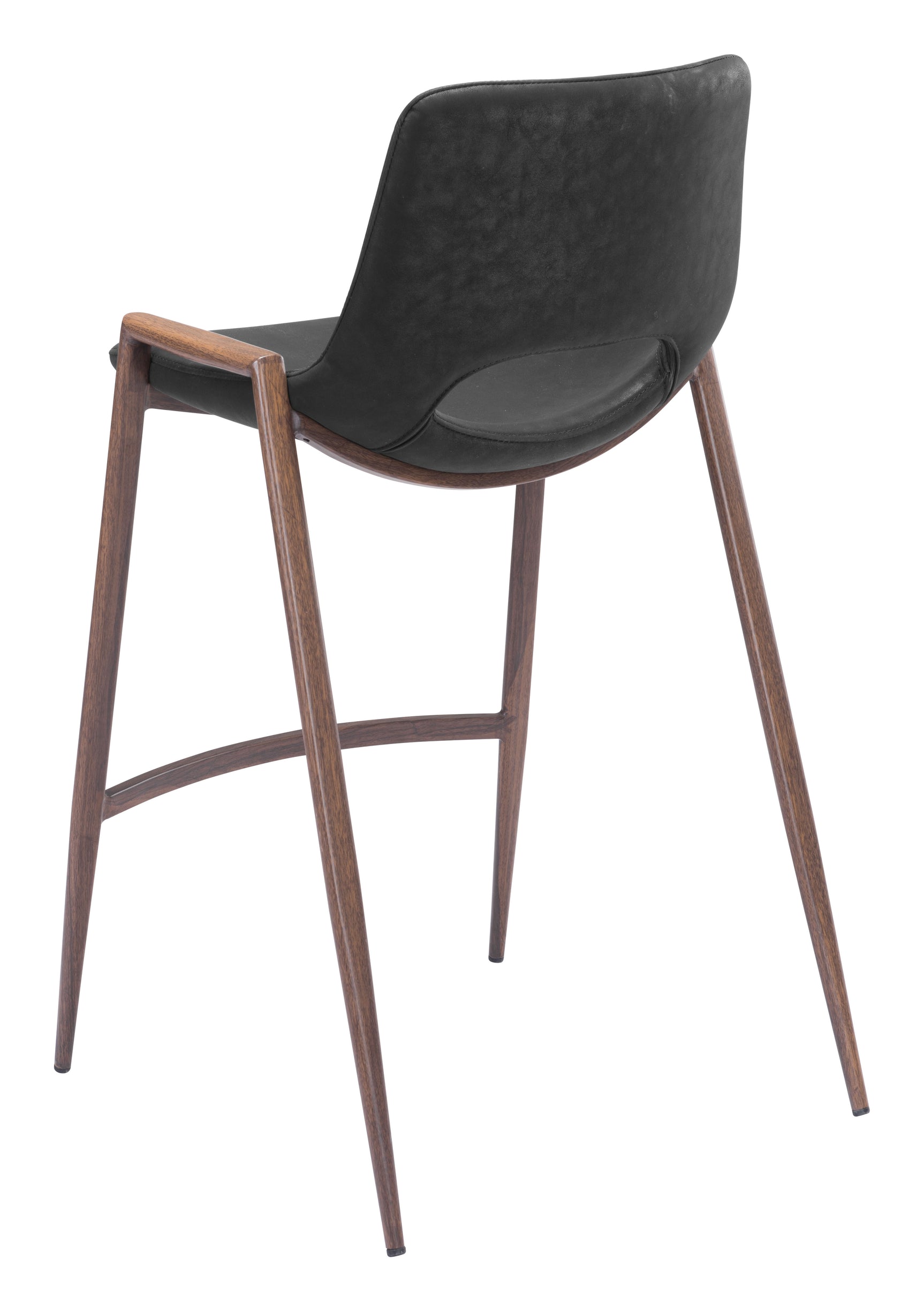 Desi Black & Walnut Counter Stool (Set of 2)