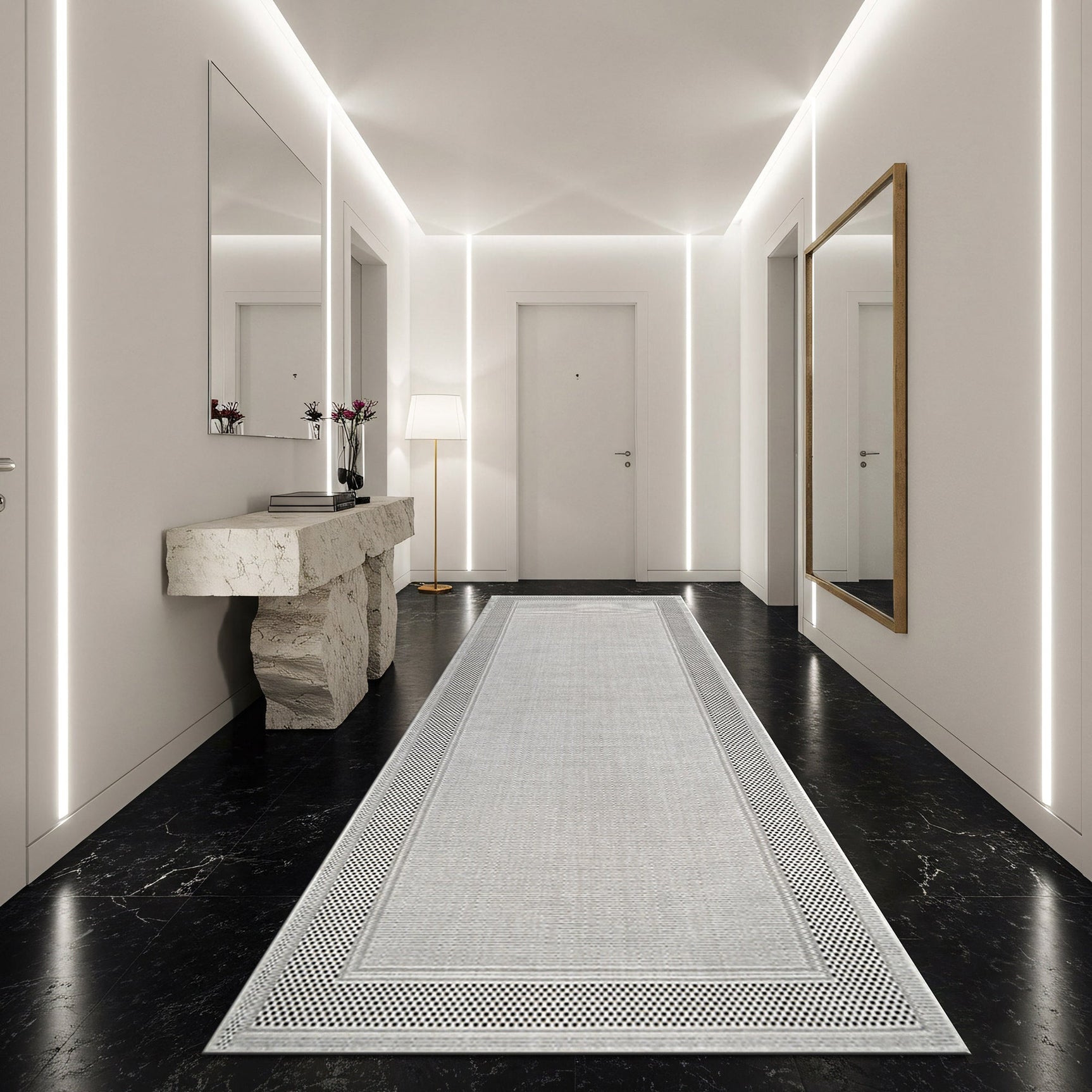 Fiora Bone 6 Jute-Look Rug | Indoor/Outdoor Elegance