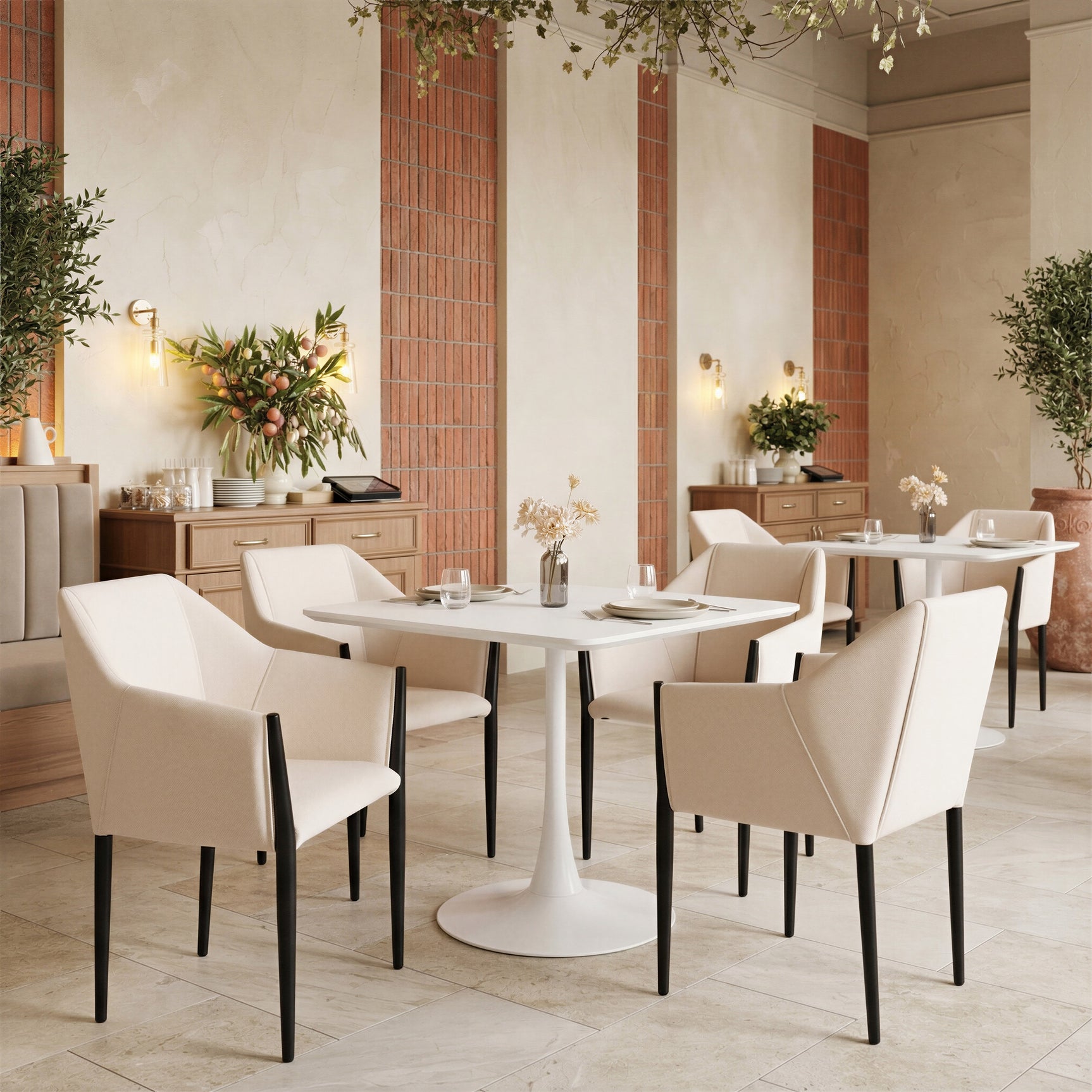 Molly White Dining Table