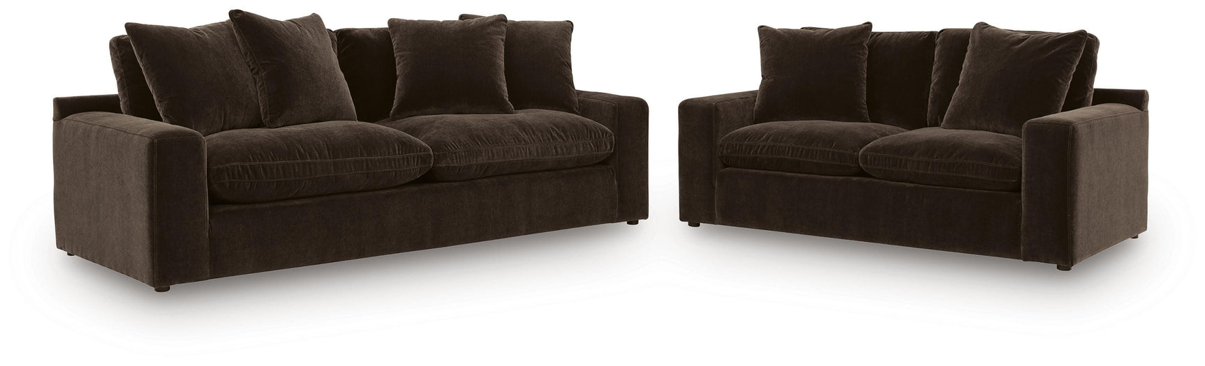 Maxton Heights Bittersweet Sofa and Loveseat (Online Special Price)