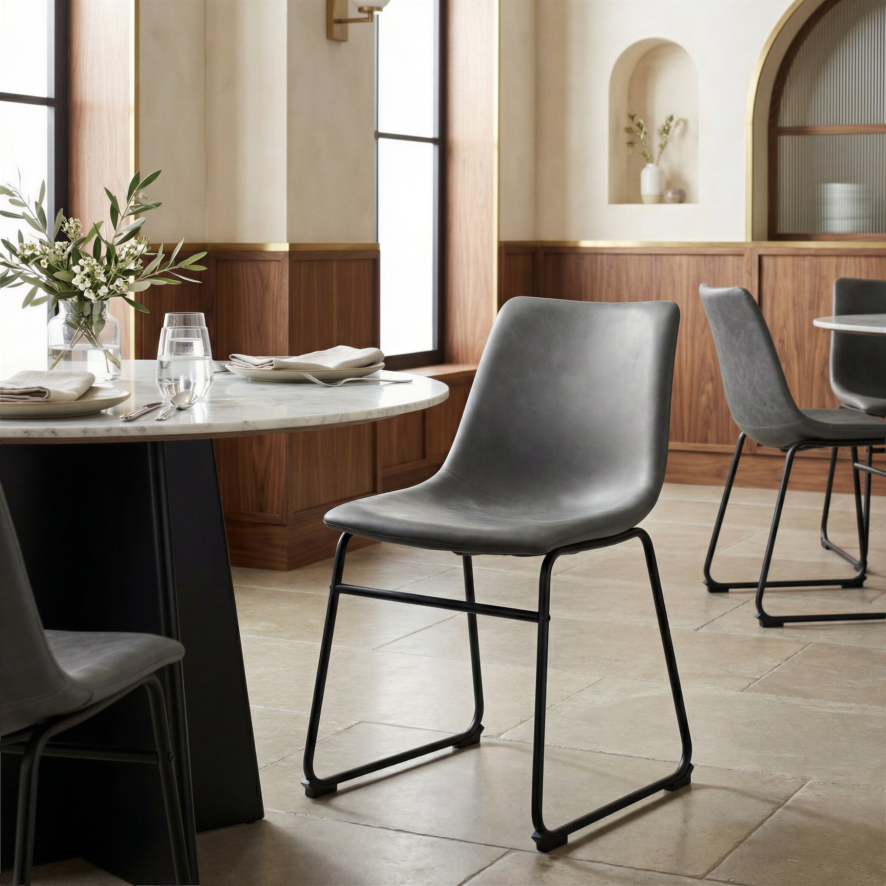 Smart Charcoal Dining Chair (Set of 2)