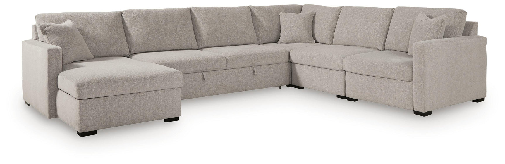 ModMax Luxe Flint 5-Piece Sectional with LAF Chaise and Pop Up Sleeper (Online Special Price)